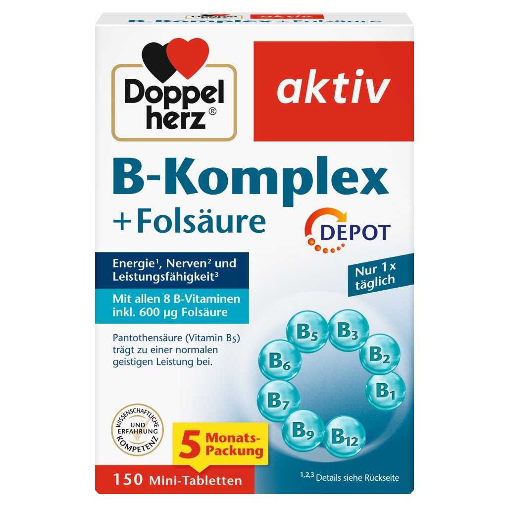 Doppelherz B-Komplex DEPOT + Folsäure