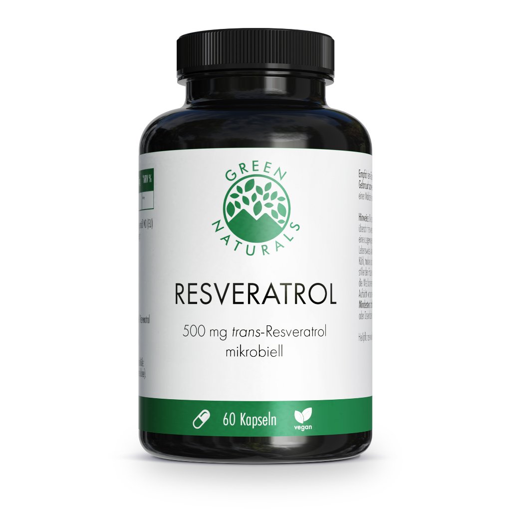GREEN NATURALS Trans-Resveratrol 500 mg vegan