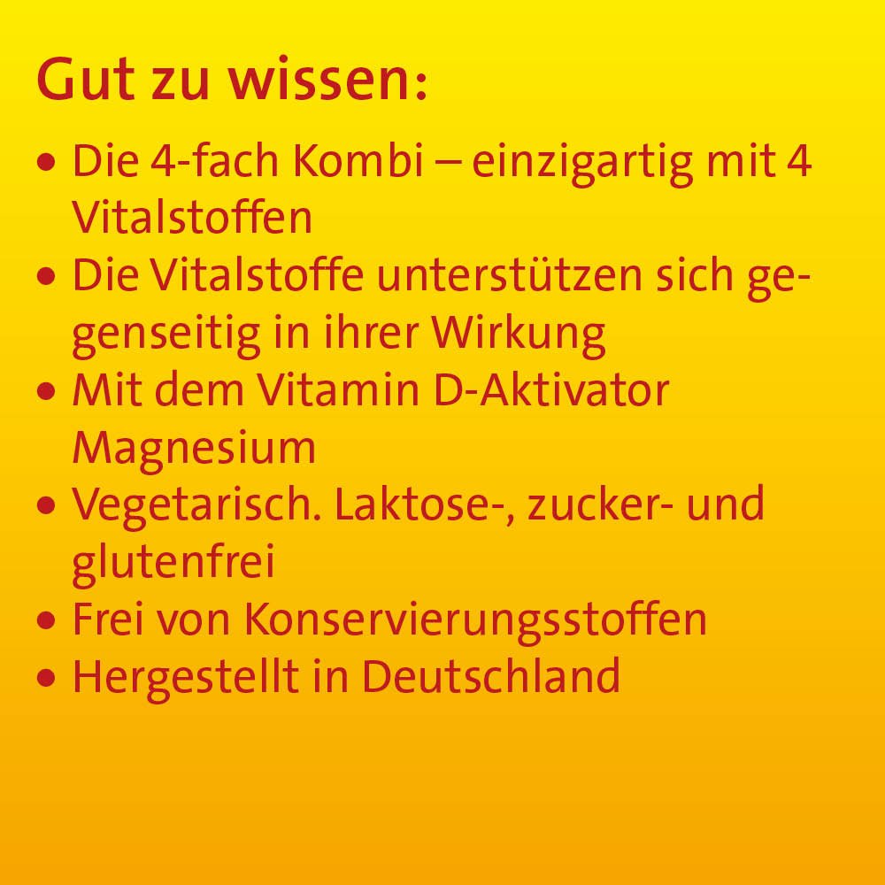 Vitamin D3 K2 Hevert plus Calcium und Magnesium 4000 IE
