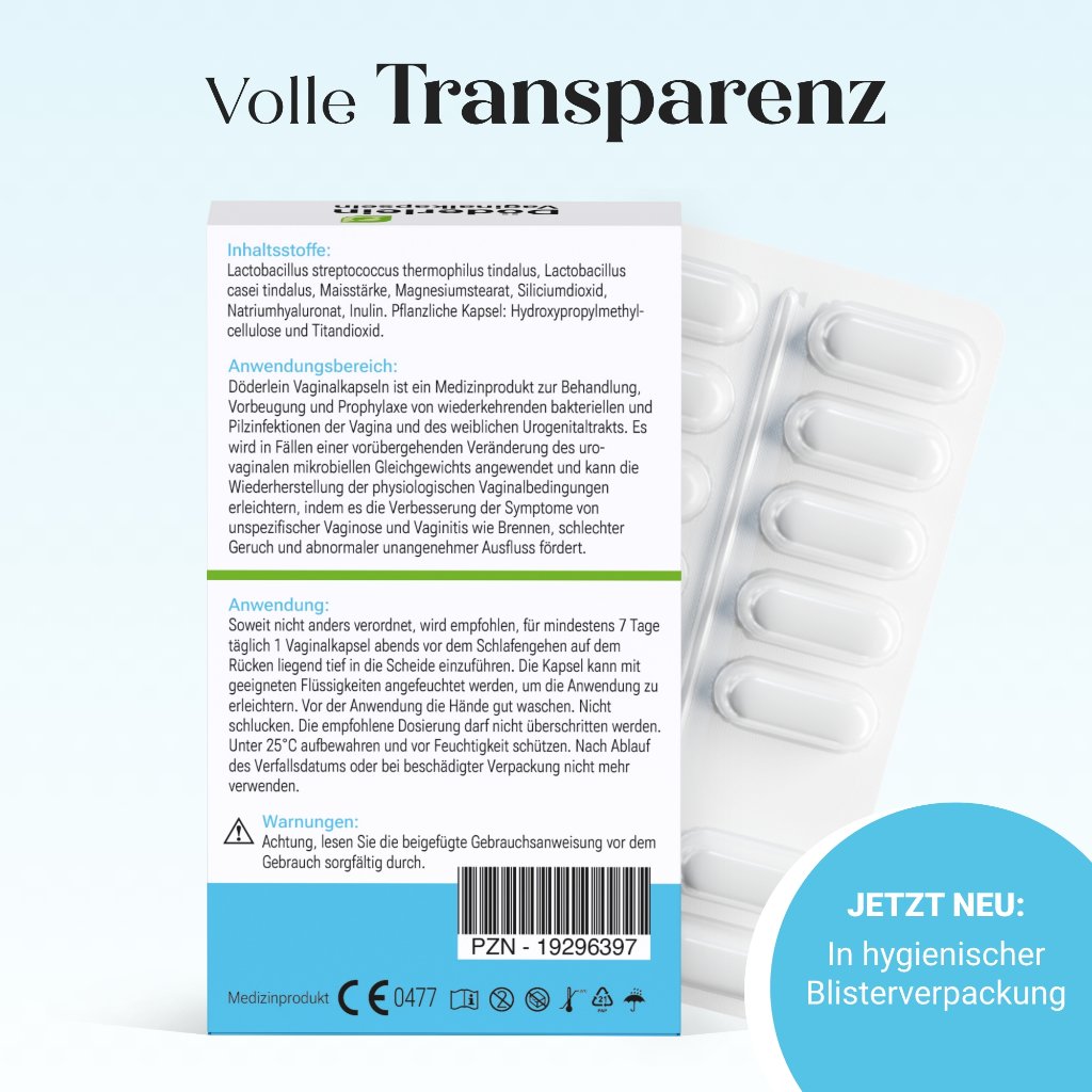 DÖDERLEIN Vaginalkapseln mit Milchsäurebakterien