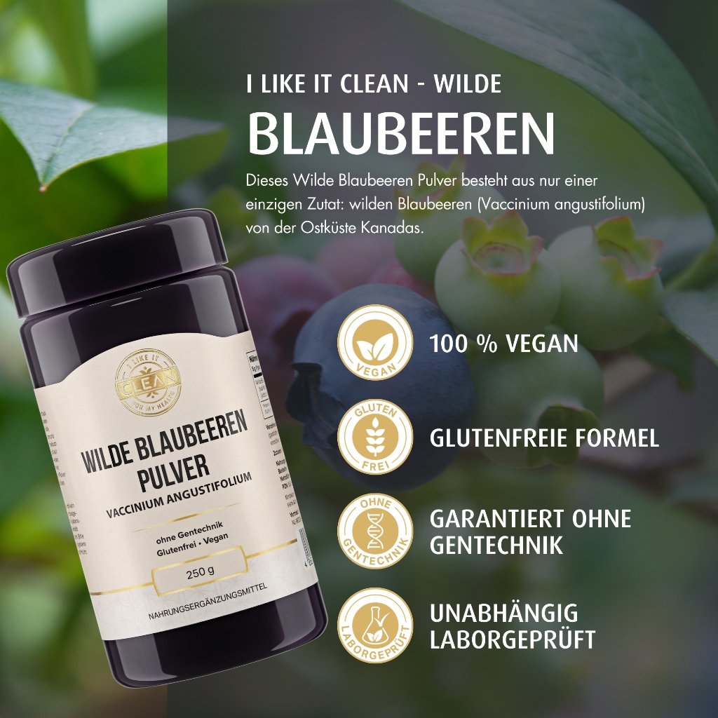i like it clean Wilde Blaubeere Pulver aus Kanada