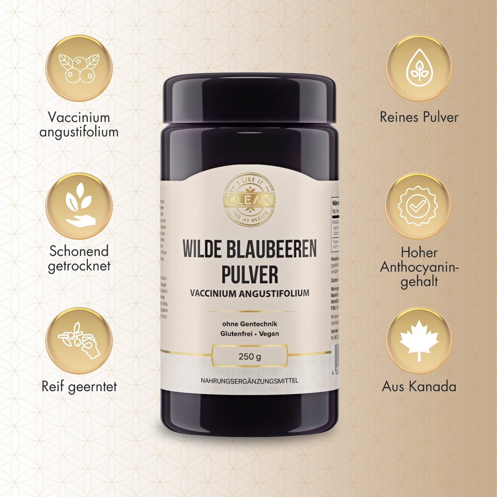 i like it clean Wilde Blaubeere Pulver aus Kanada