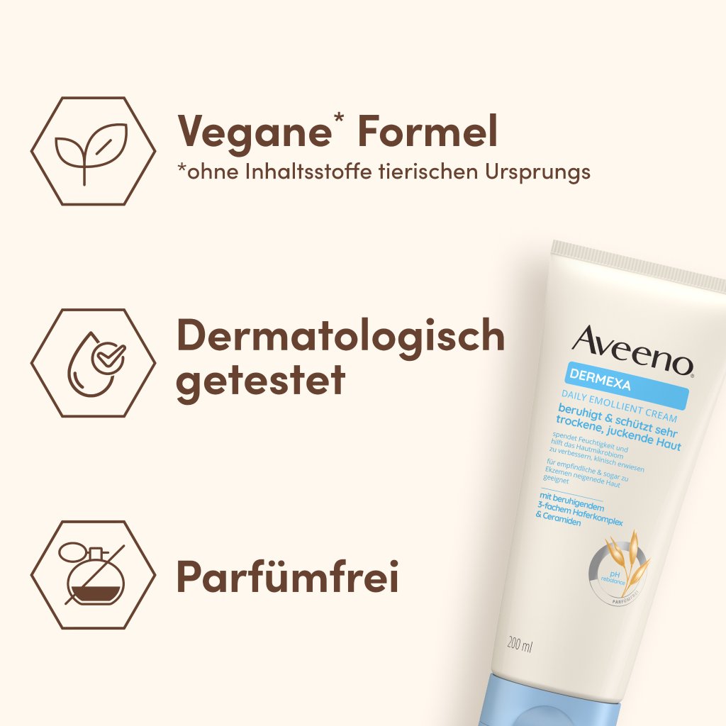 Aveeno® Dermexa Emollientien Creme 200 ml