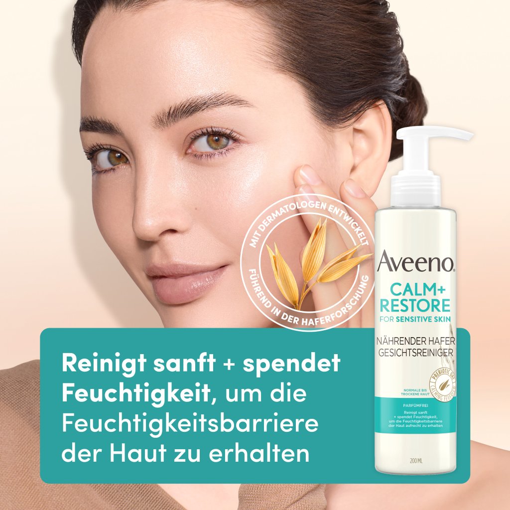 Aveeno® Calm+Restore Nährender Hafer Gesichtsreiniger 200 ml