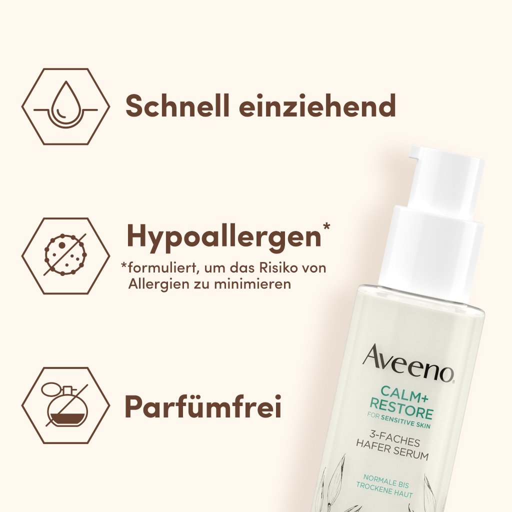 Aveeno® CALM+RESTORE 3-faches Hafer Serum 30 ml