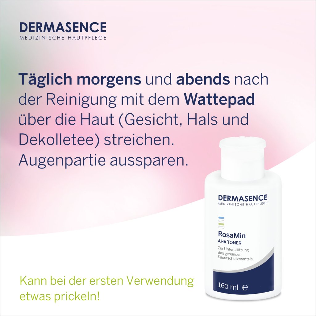 DERMASENCE RosaMin AHA Toner, 160 ml