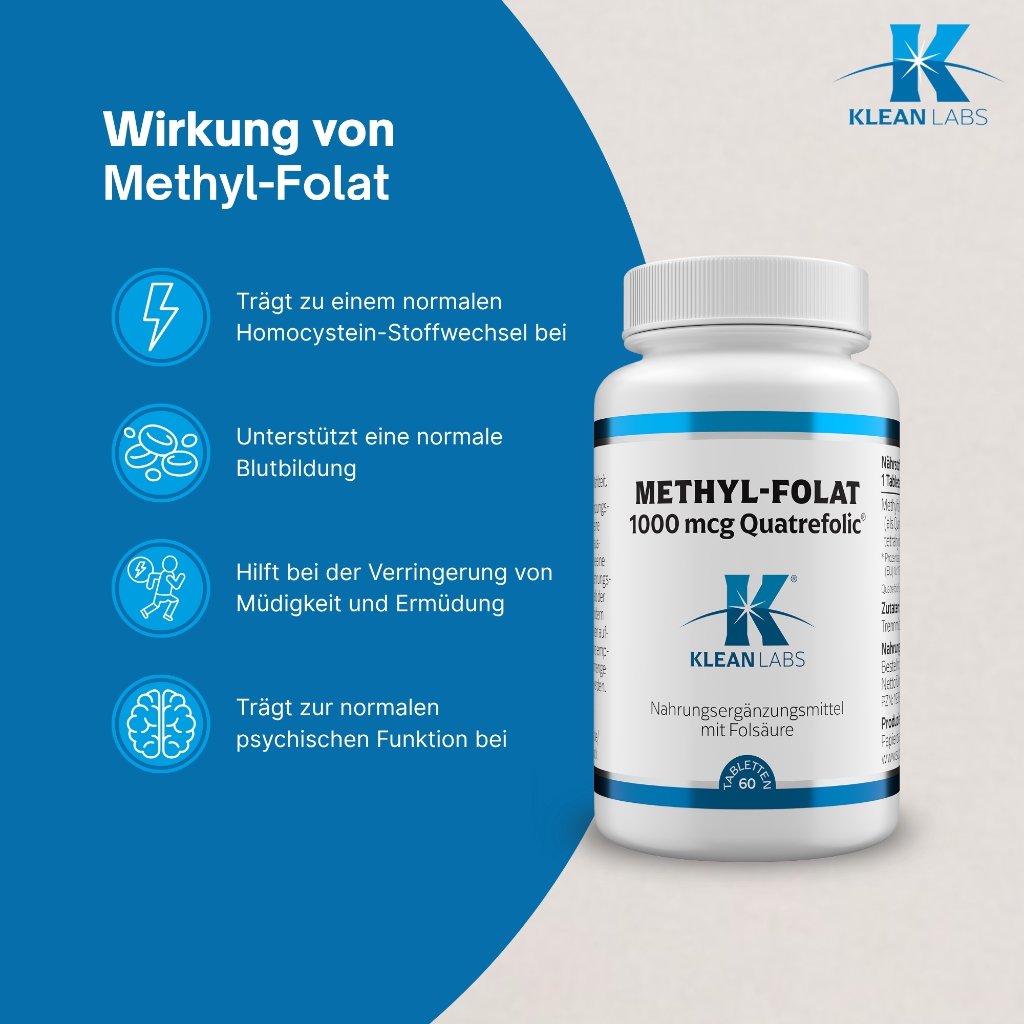Klean Labs Methyl Folat 1000 mcg