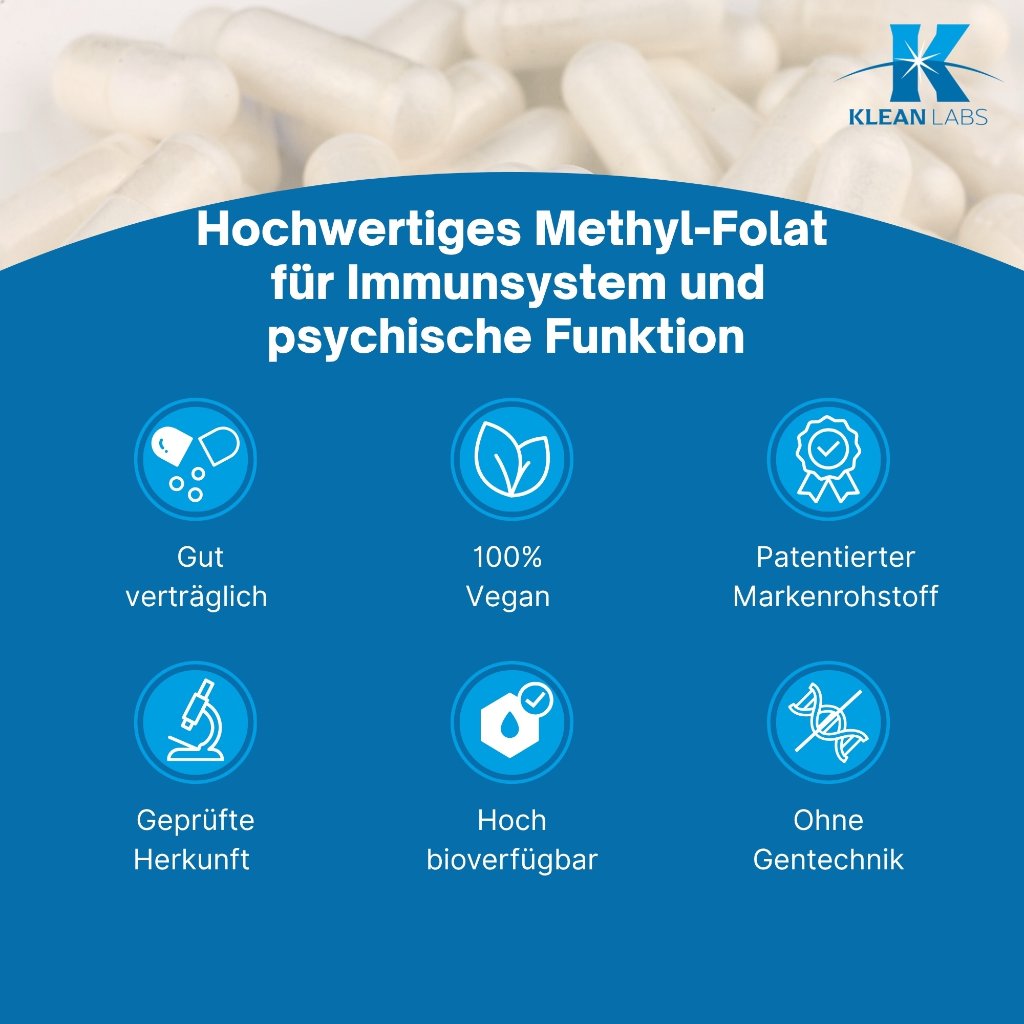 Klean Labs Methyl Folat 1000 mcg