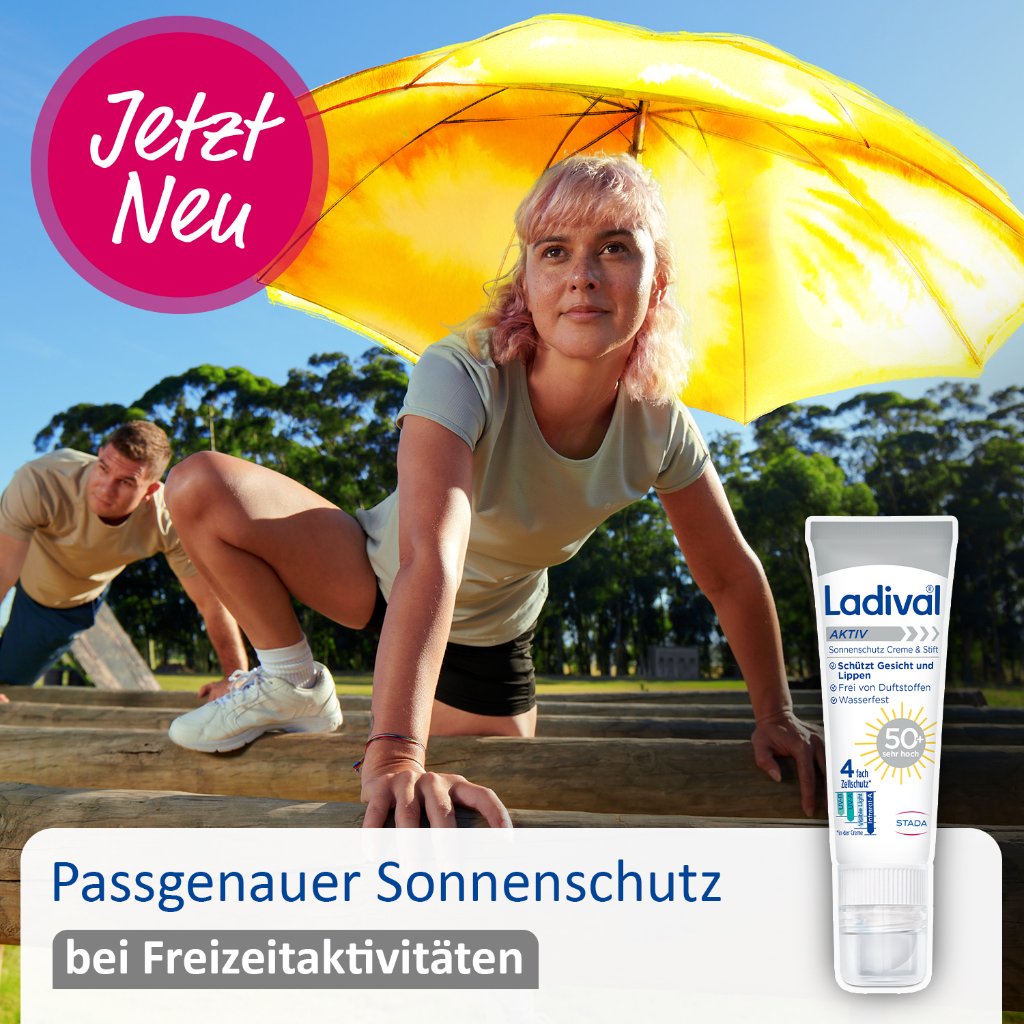 LADIVAL Aktiv Sonnenschutz Creme & Stift LSF 50+