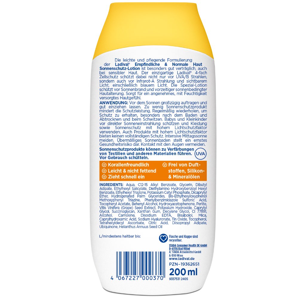 Ladival® Empfindliche & Normale Haut Sonnenschutz-Lotion LSF 30 Körper