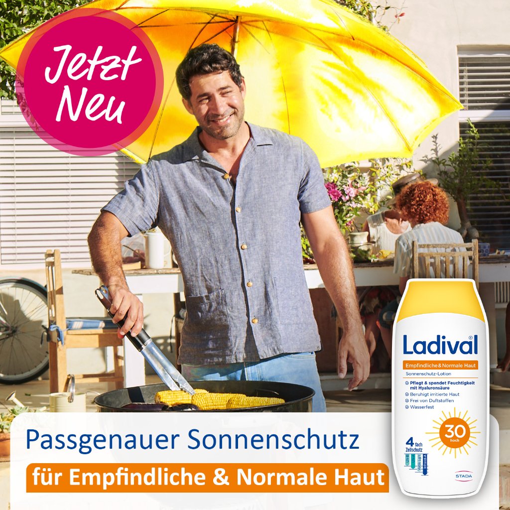 Ladival® Empfindliche & Normale Haut Sonnenschutz-Lotion LSF 30 Körper