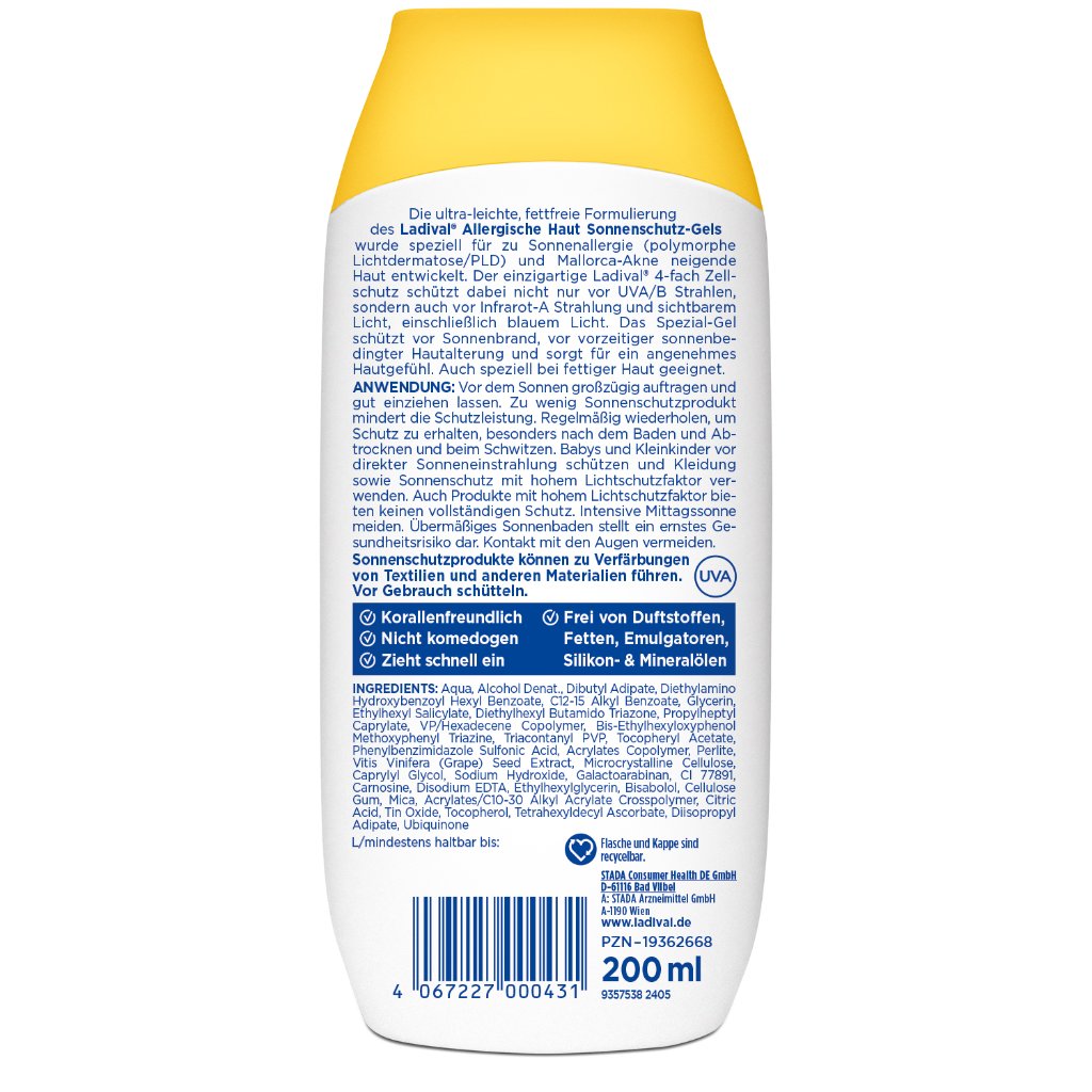 LADIVAL allergische Haut Sonnenschutz-Gel LSF 50+