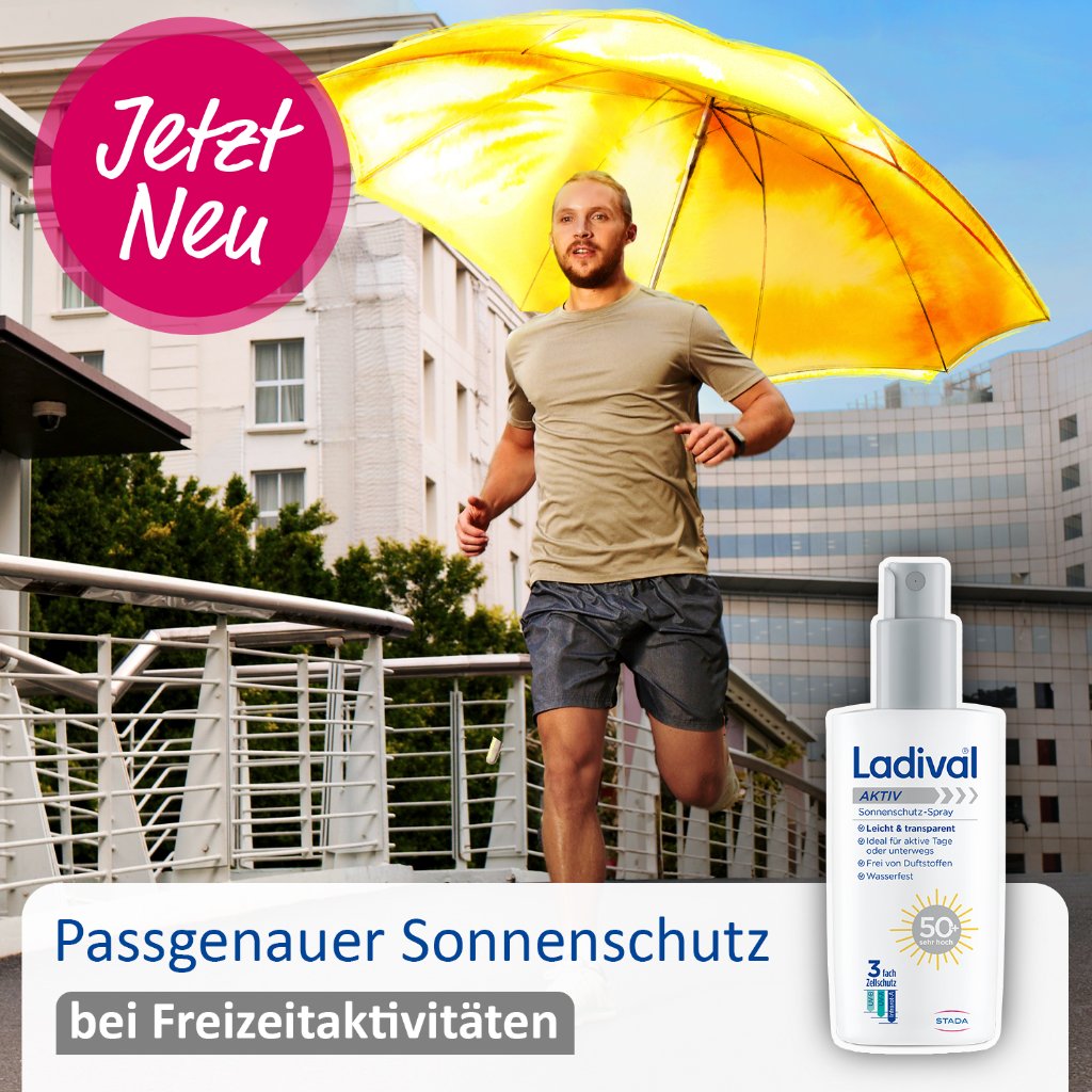 LADIVAL Aktiv Sonnenschutz-Spray LSF 50+