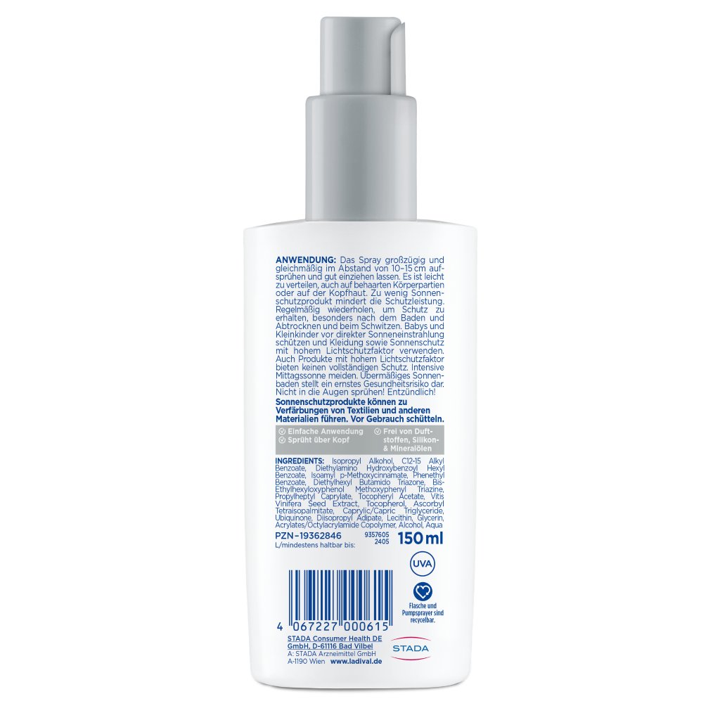 Ladival® Aktiv Sonnenschutz-Spray LSF 50+ Sonnencreme, für den Sport & unterwegs