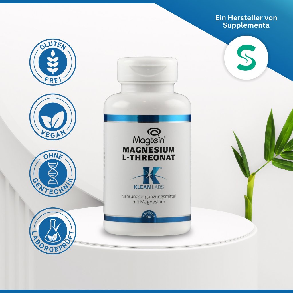 MAGNESIUM L-THREONAT Magtein KLEAN LABS Kapseln