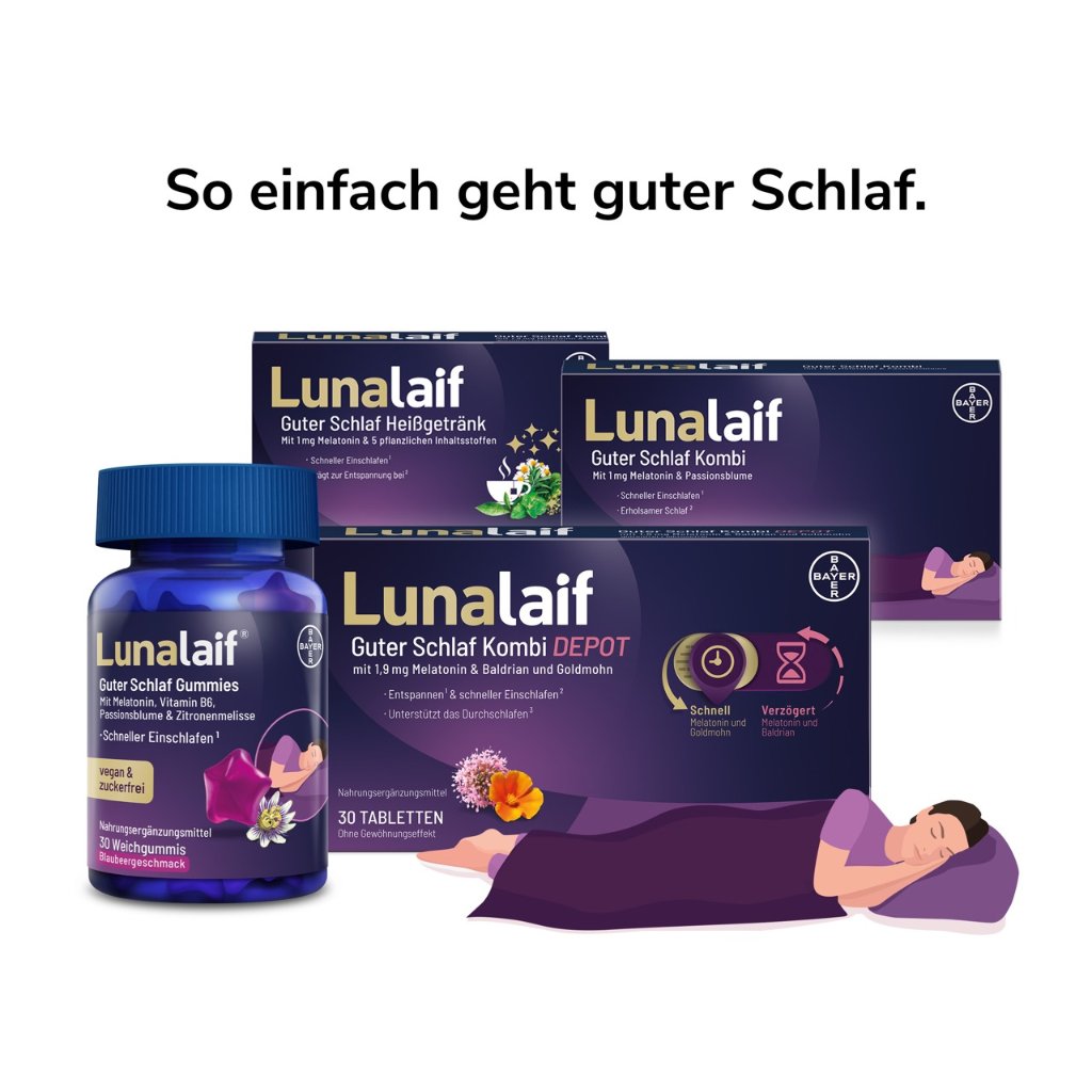 LUNALAIF Guter Schlaf Gummies