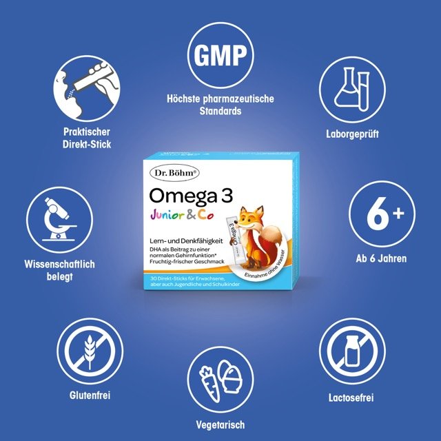 Dr. Böhm® Omega 3 Junior Direkt Sticks