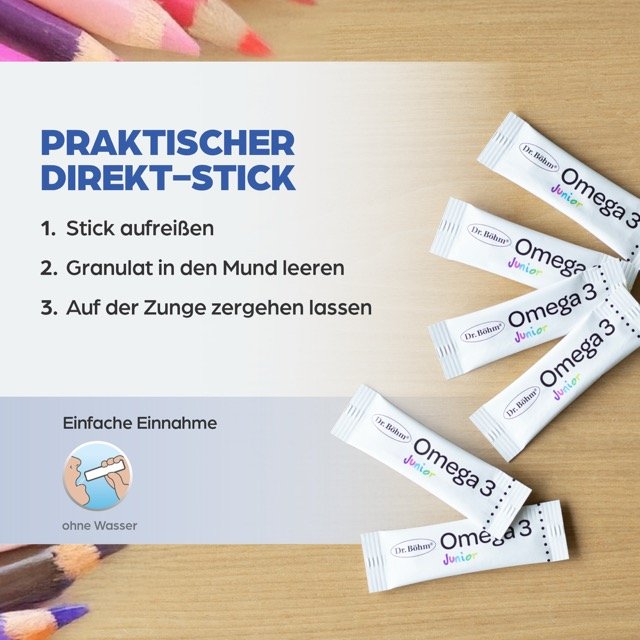 Dr. Böhm® Omega 3 Junior Direkt Sticks