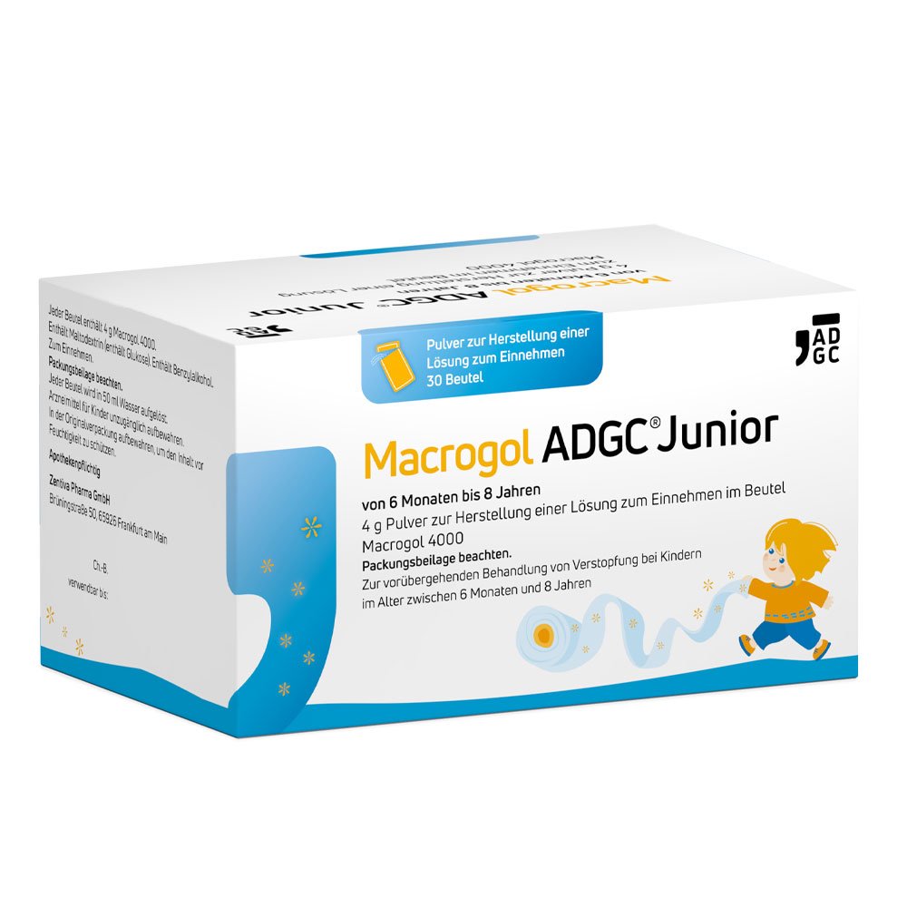 Kinder Macrogol ADGC® Junior bei Verstopfungen 30St.