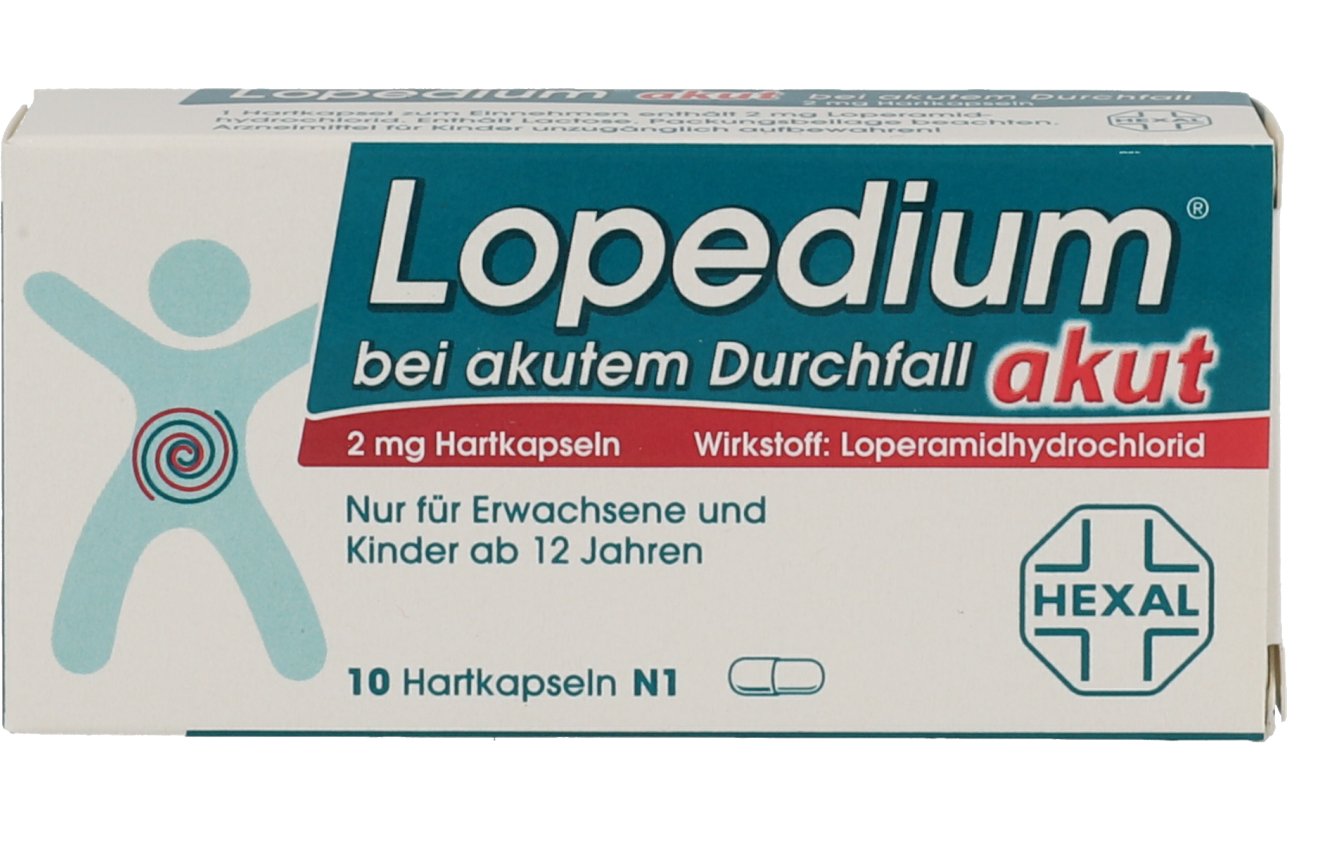 LOPEDIUM akut bei akutem Durchfall Hartkapseln