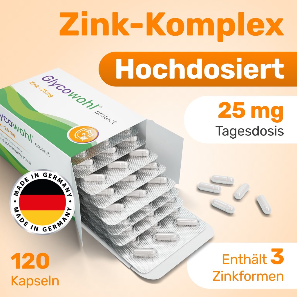 GLYCOWOHL Zink-Komplex 25 mg hochdosierte Kapseln
