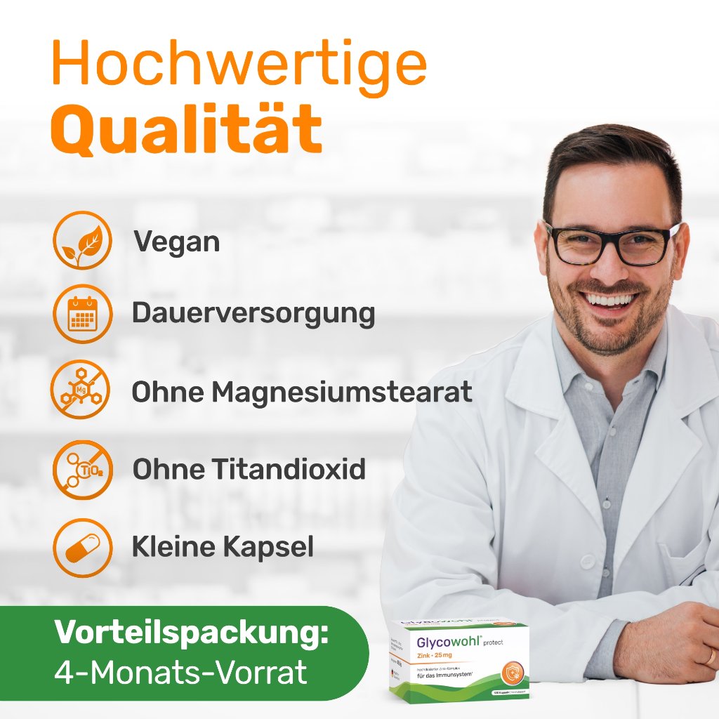 GLYCOWOHL Zink-Komplex 25 mg hochdosierte Kapseln