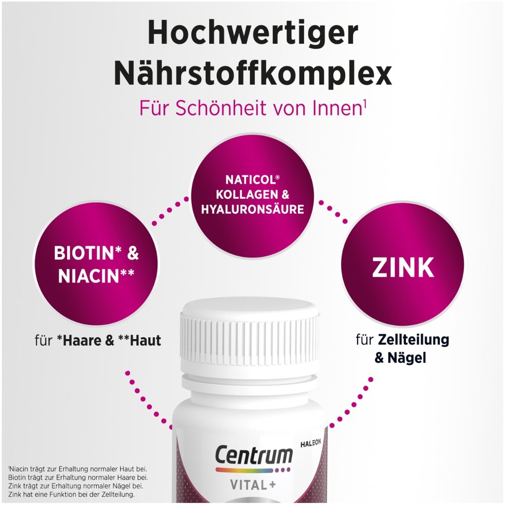 CENTRUM Vital+ Haut Haare & Nägel Tabletten