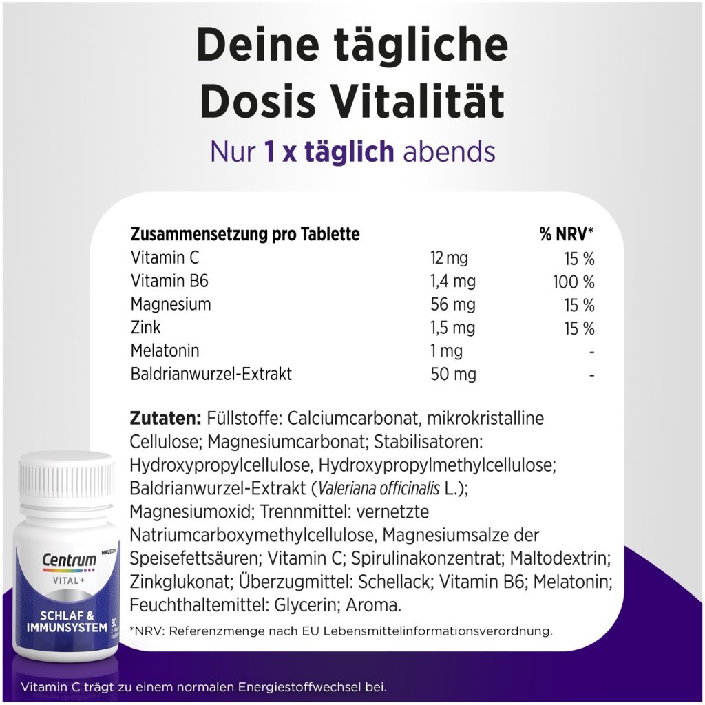 CENTRUM Vital+ Schlaf & Immunsystem Tabletten
