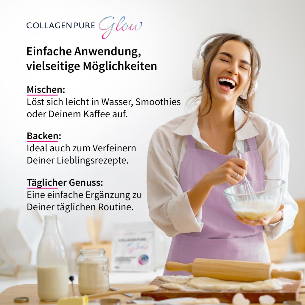 COLLAGEN PURE Glow – 100% reines Kollagen Pulver