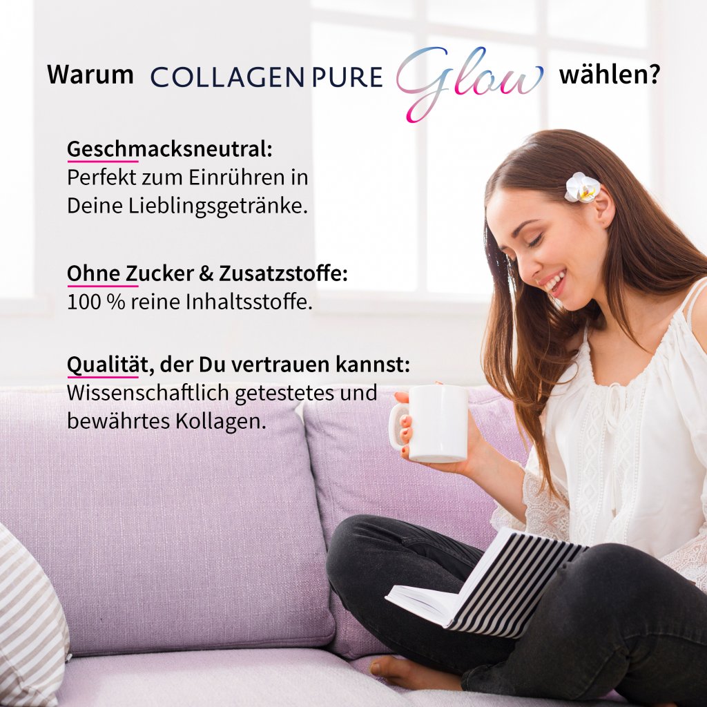 COLLAGEN PURE Glow – 100% reines Kollagen Pulver