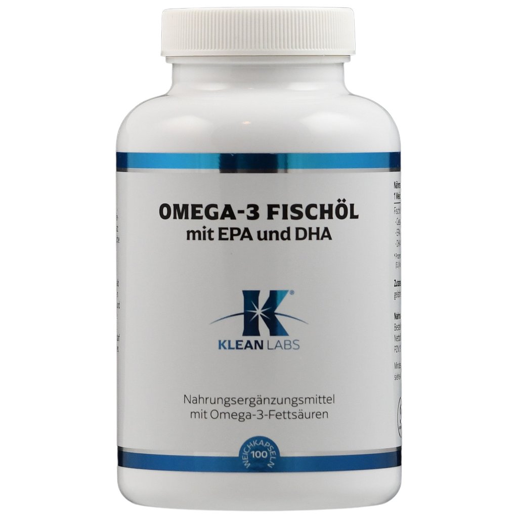 OMEGA-3 FISCHÖL 1200 mg mit EPA und DHA KLEAN LABS