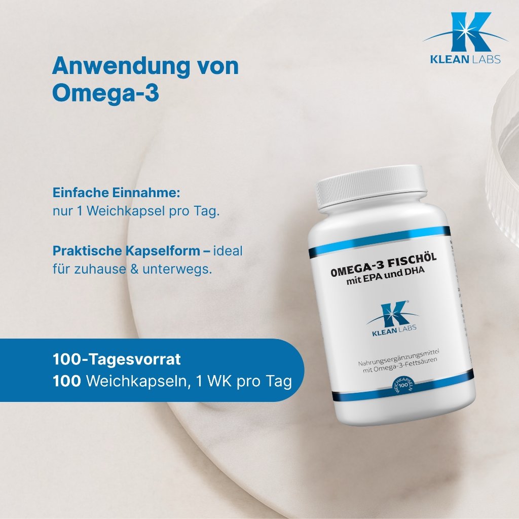 Klean Labs Omega-3 Fischöl 1200 mg mit EPA und DHA