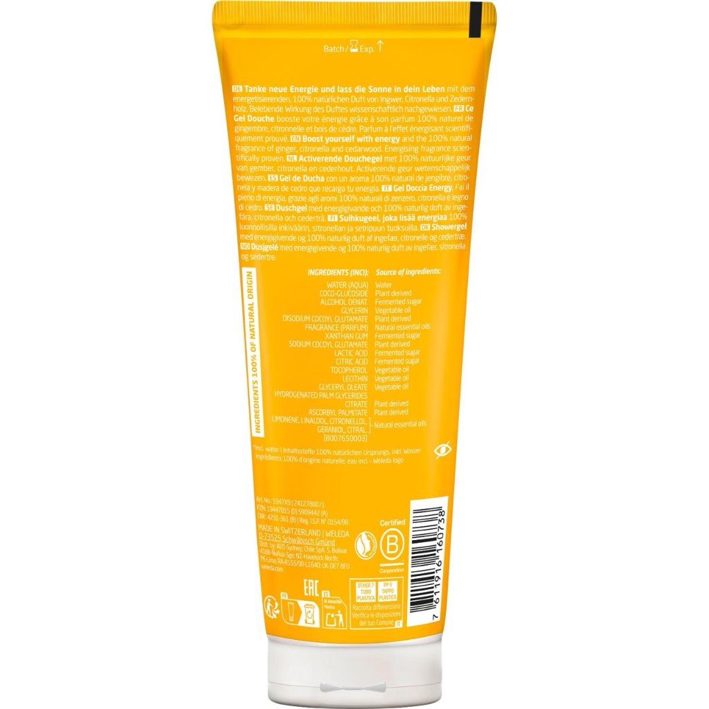 WELEDA Energy Shower Gel Ingwer