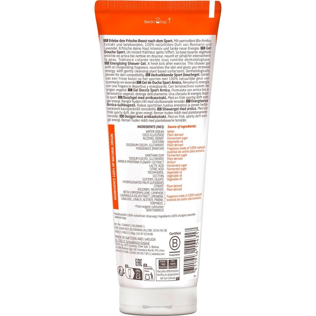 WELEDA Sport Shower Gel Arnika