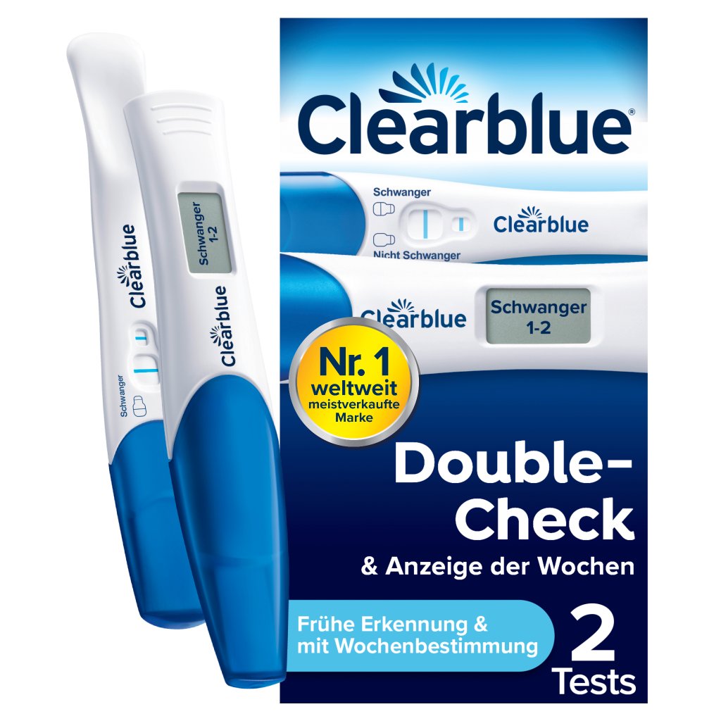 Clearblue Schwangerschaftstest FRÜHE ERKENNUNG und MIT WOCHENBESTIMMUNG Kombipack 2er