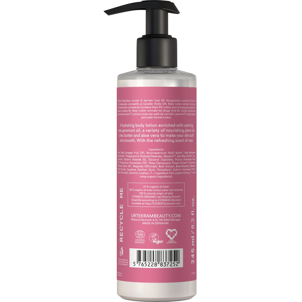 Feuchtigkeitsspendende Körperlotion mit Rose