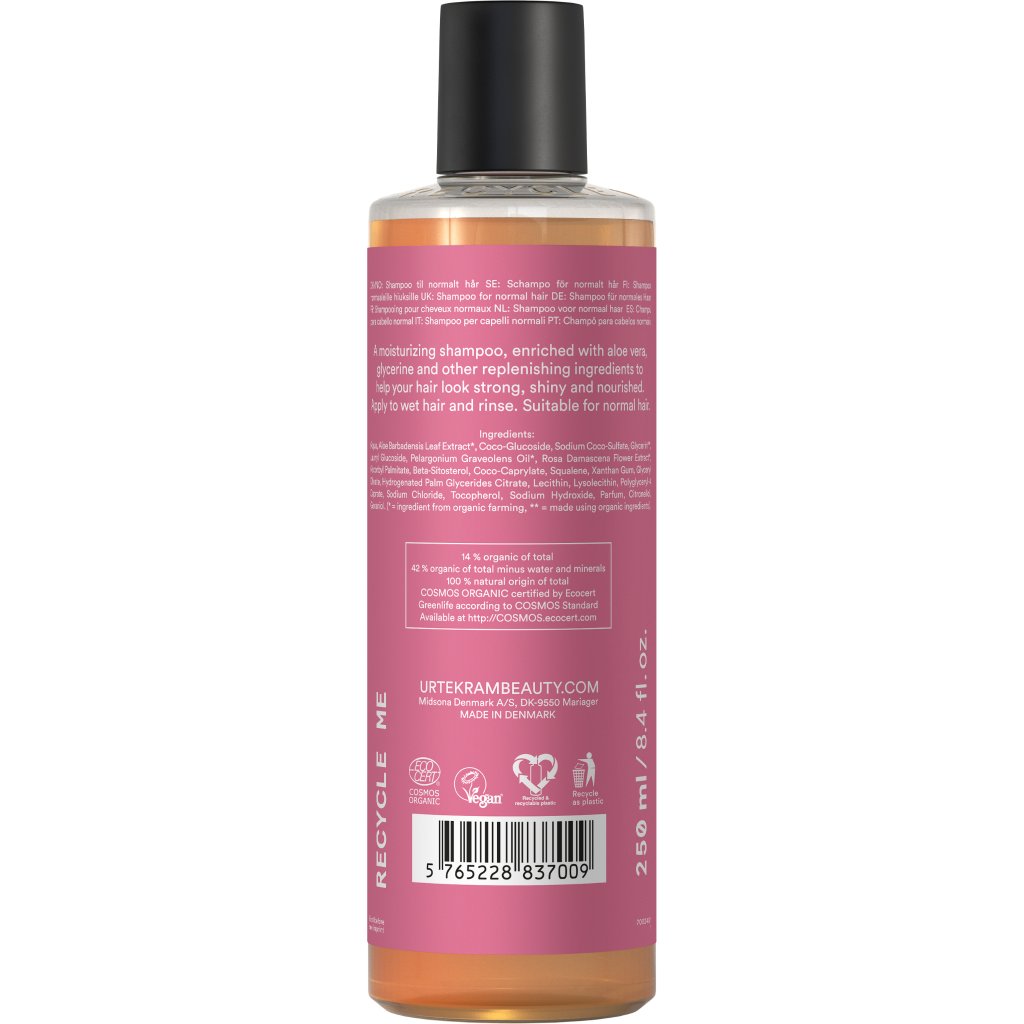 Feuchtigkeitsspendendes Shampoo mit Rose für normales Haar