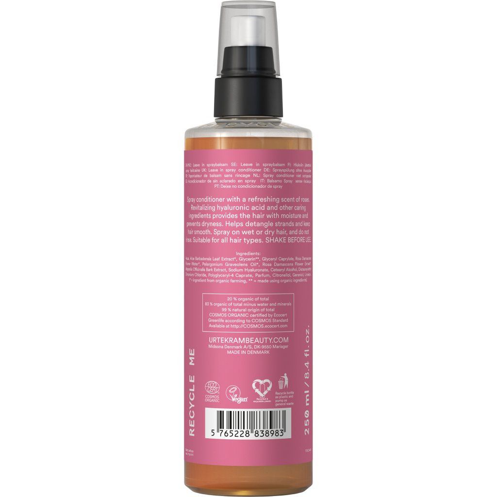 Leave-In Spray Conditioner mit Rose für normales Haar