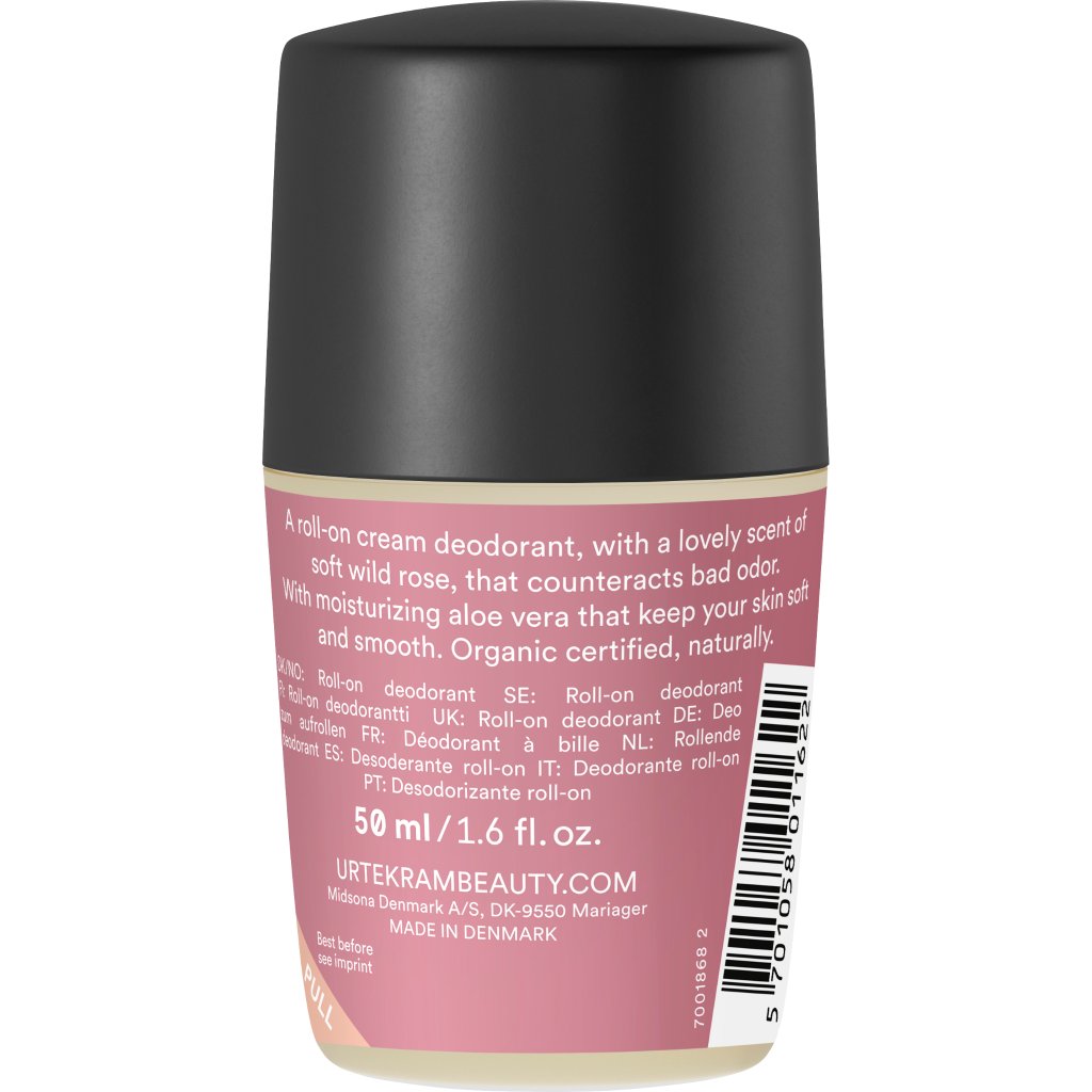 Creme Roll-On Deo mit dem verwöhnenden Duft nach Wildrosen
