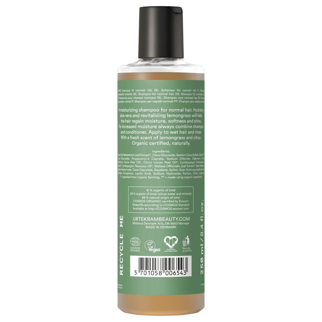 Shampoo für intensive Feuchtigkeit mit dem belebenden, frischen Duft nach wildem Zitronengras und Zitrusfrüchten