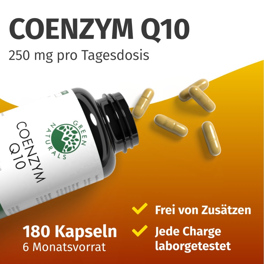 GREEN NATURALS Coenzym Q10 250 mg vegan hochdosiert