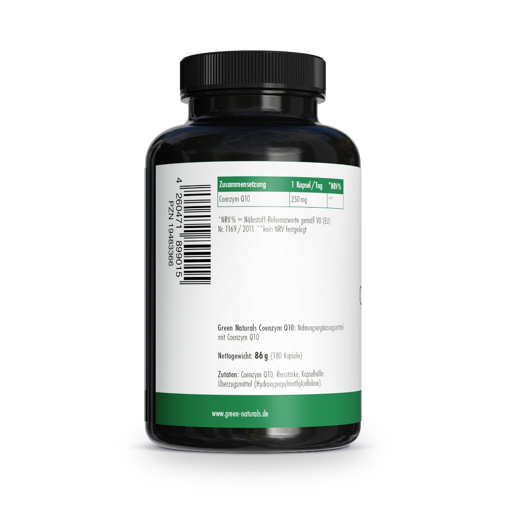 GREEN NATURALS Coenzym Q10 250 mg vegan hochdosiert