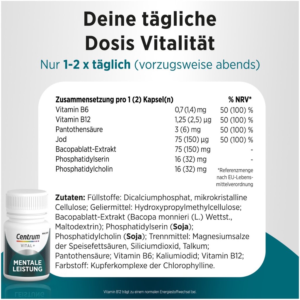 CENTRUM Vital+ Mentale Leistung Kapseln