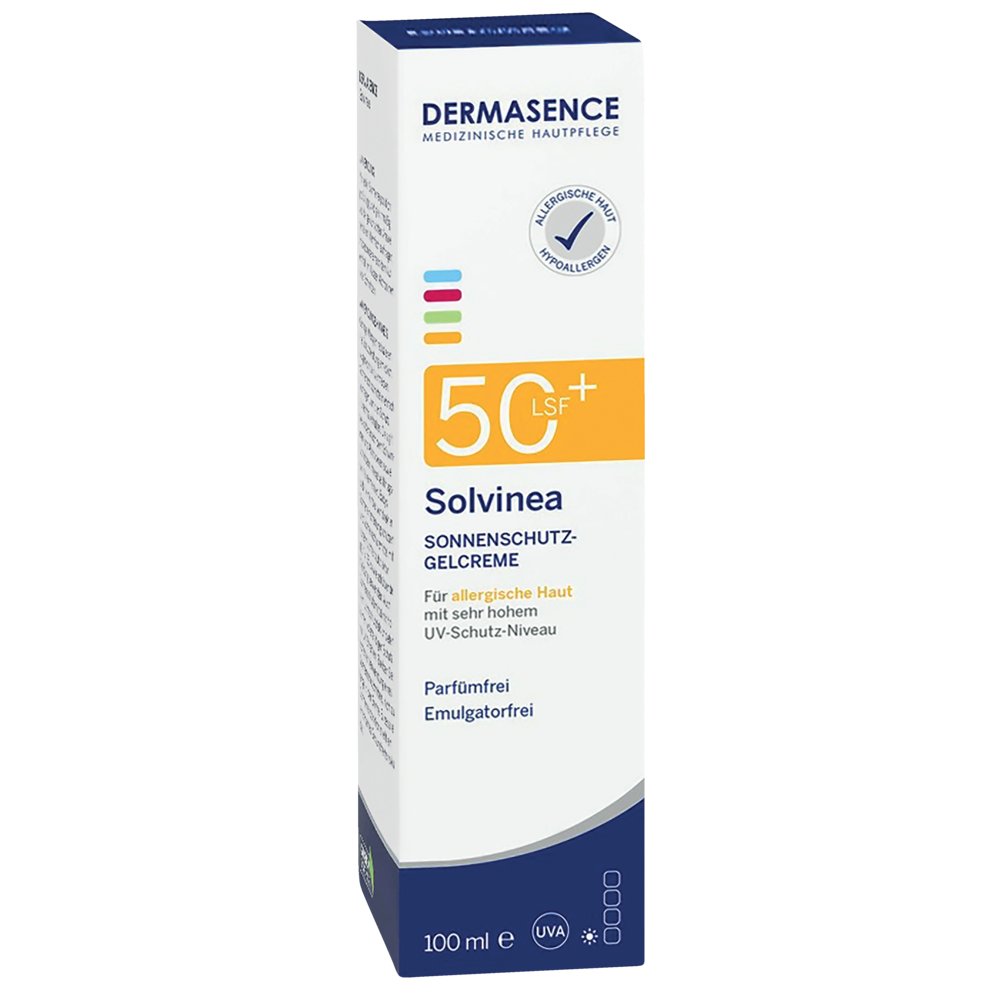 DERMASENCE Solvinea Sonnenschutz-Gelcreme LSF 50+, 100 ml