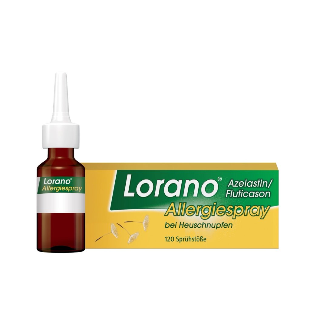Lorano Azelastin/Fluticason Allergiespray bei Heuschnupfen