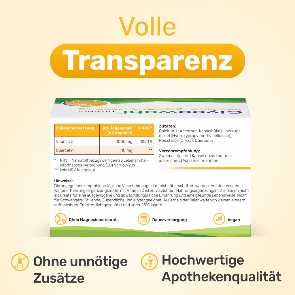 GLYCOWOHL Vitamin C 1000 mg m.Quercetin vegan Kps.