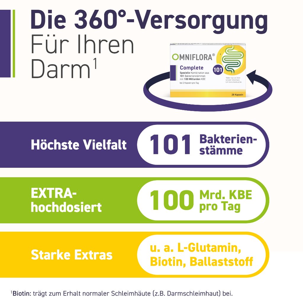 OMNIFLORA Complete 101 Bakterienstämme 100 Mrd.KBE