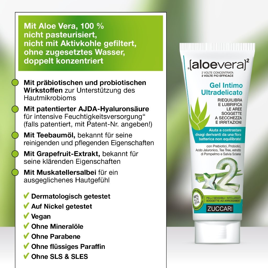 ZUCCARI [aloevera]2 Ultra-zartes Intimgel Gel