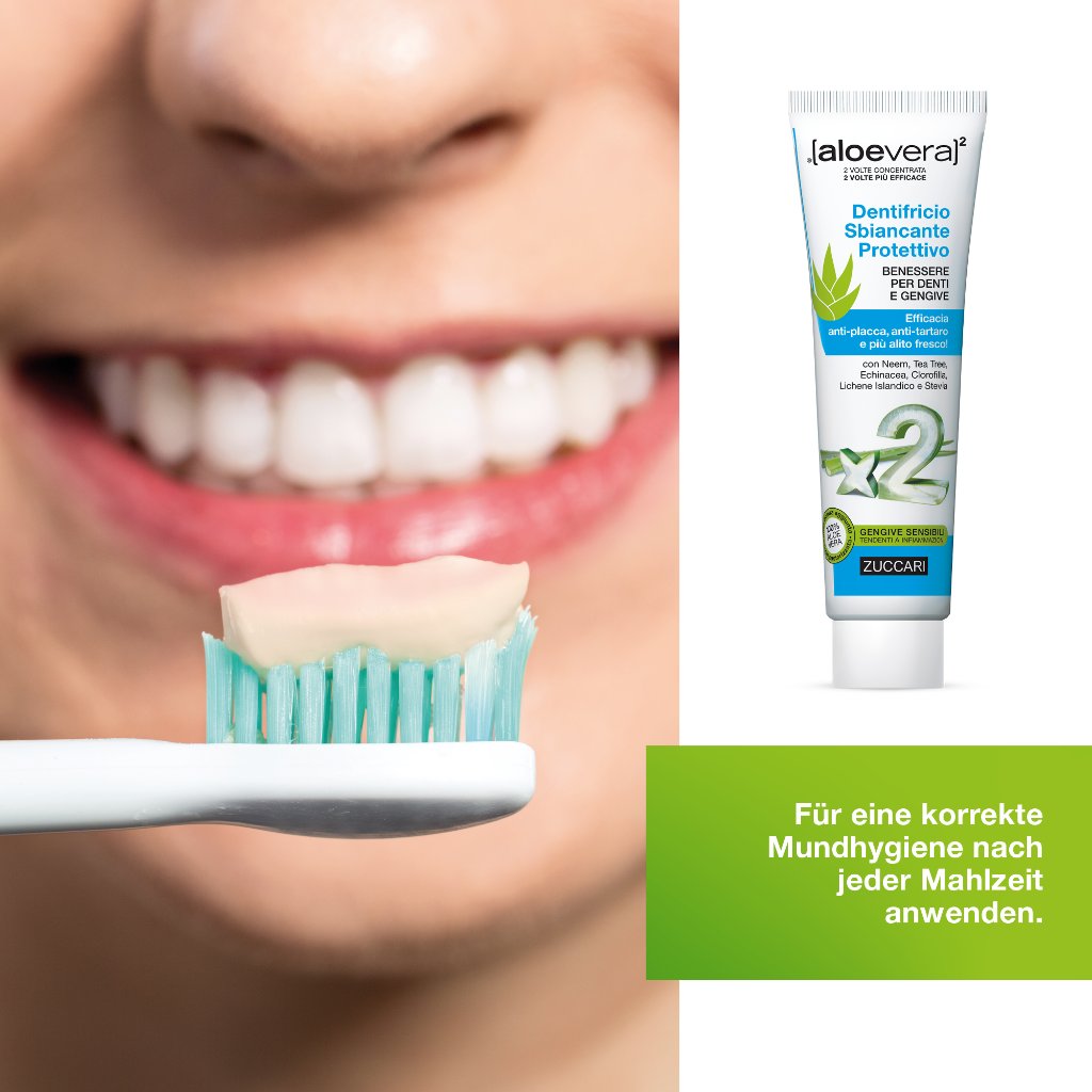 ZUCCARI [aloevera]2 schützende Whitening Zahnpasta