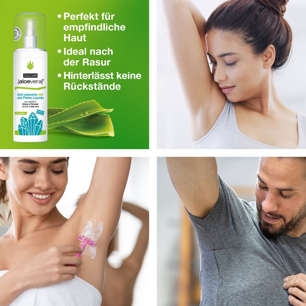 ZUCCARI [aloevera]2 Flüssiges Kristall Deo 48h